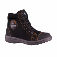 Chaussure de sécurité femme en cuir velours vitamine haute noire T39