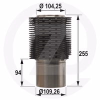 Chemise finie ø 98 mm