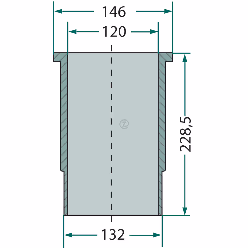 Chemise  Ø 120 mm