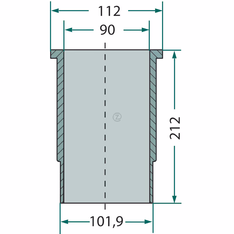 Chemise  Ø 90 mm