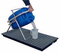 Chevalet en inox pour bidons de 60l