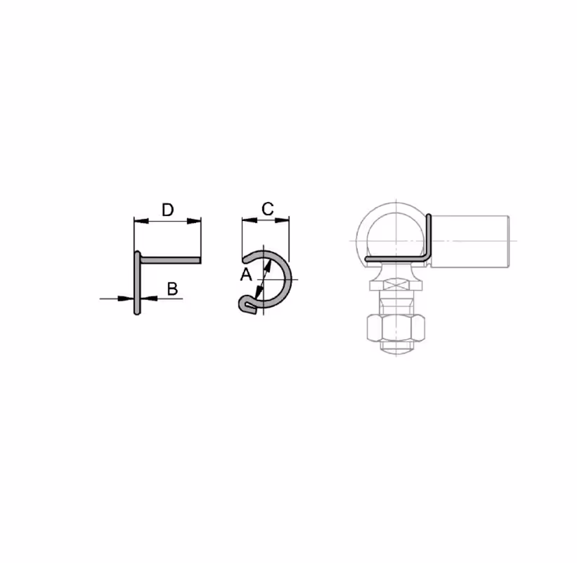 Circlip zingué S16