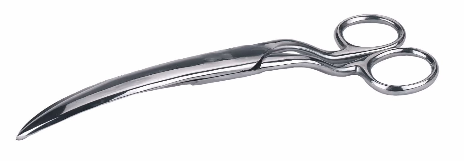 Ciseau à crin inox 200mm en skin