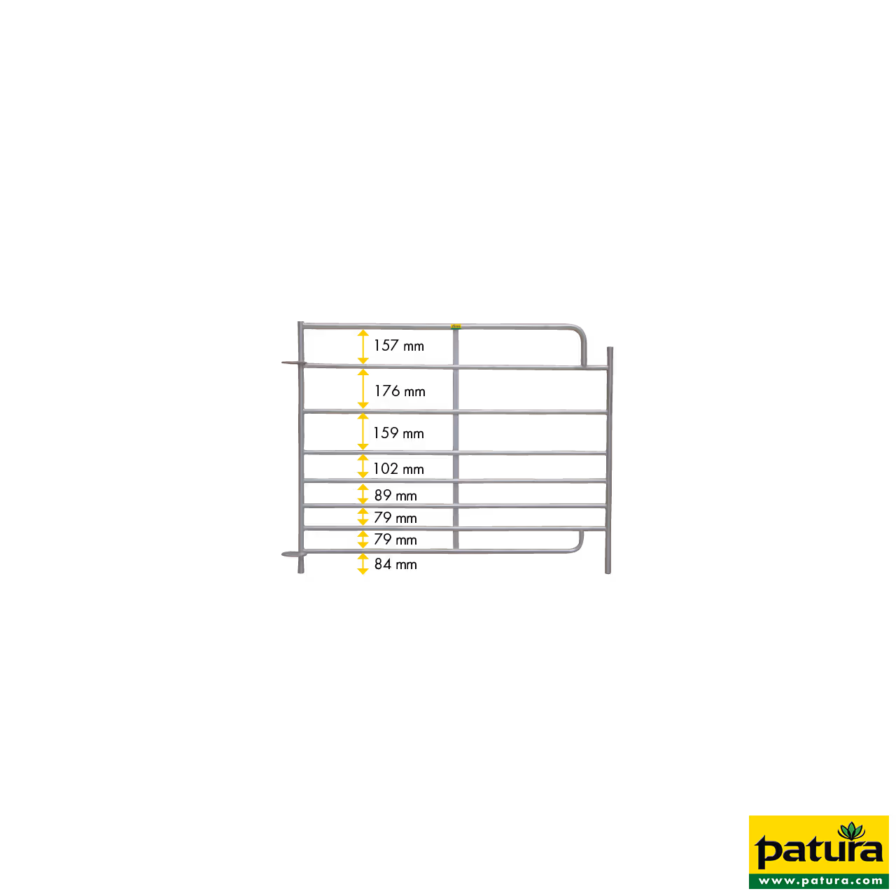 Claie Steckfix XL, 2,75 m 8 tubes, hauteur 1,10 m