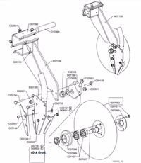 Clapet anti-bourrage Alpégo droit D08338 Origine