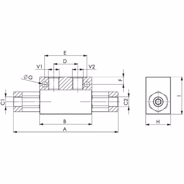 Clapet anti-retour polité 1/4" BSP