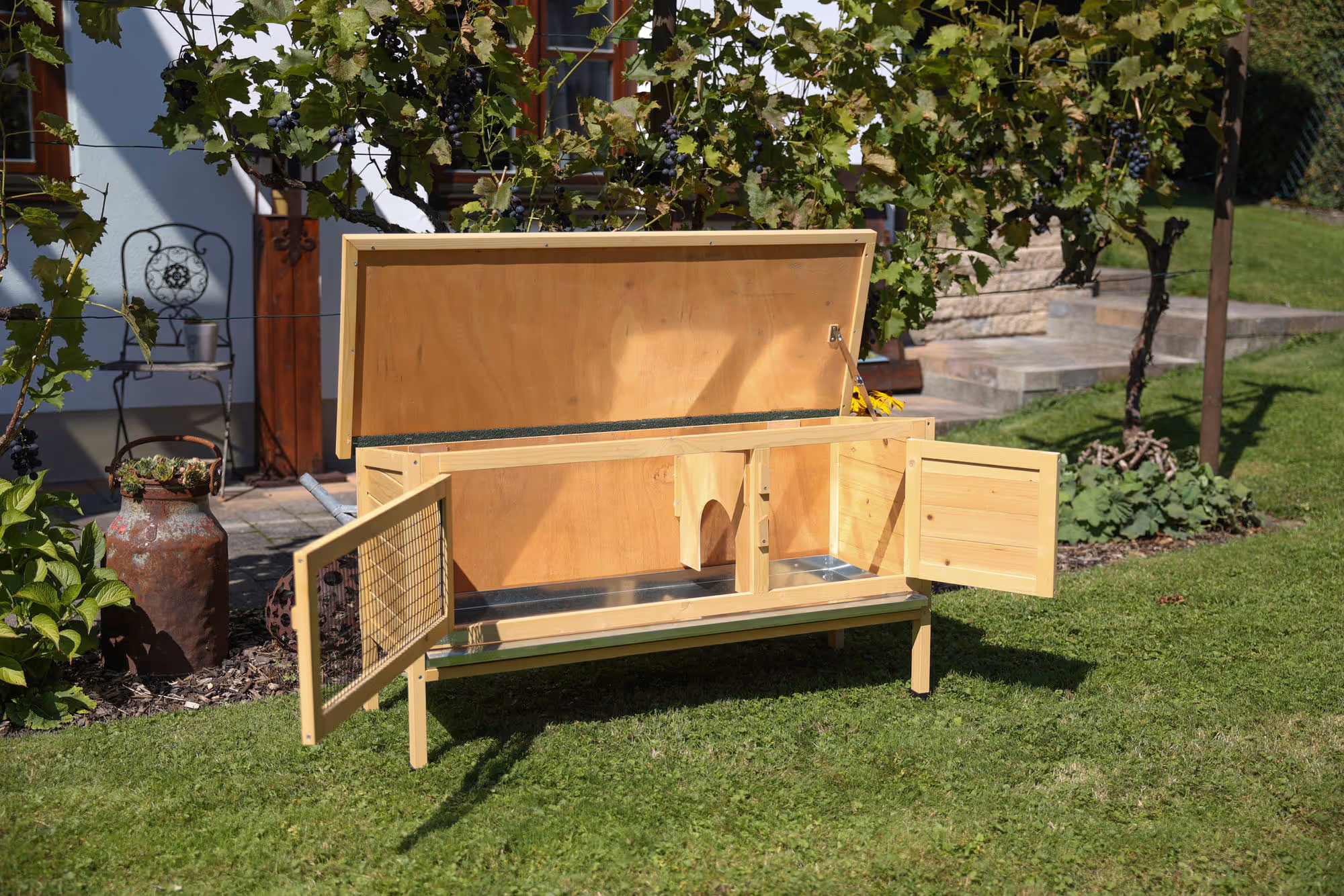 Clapier pour rongeur Alfred, 116X45X62cm
