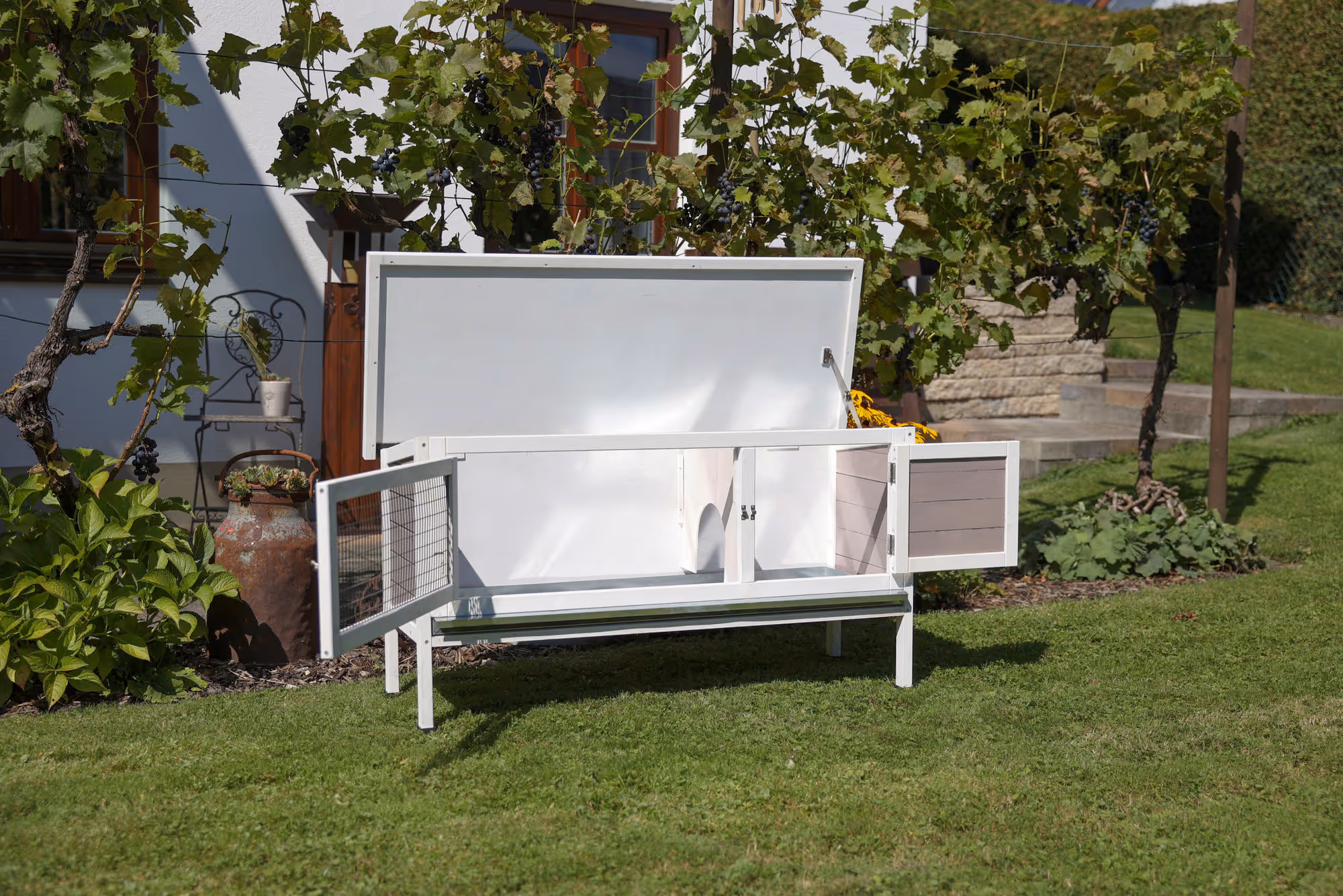 Clapier pour rongeur Freddy, 116X45X62cm