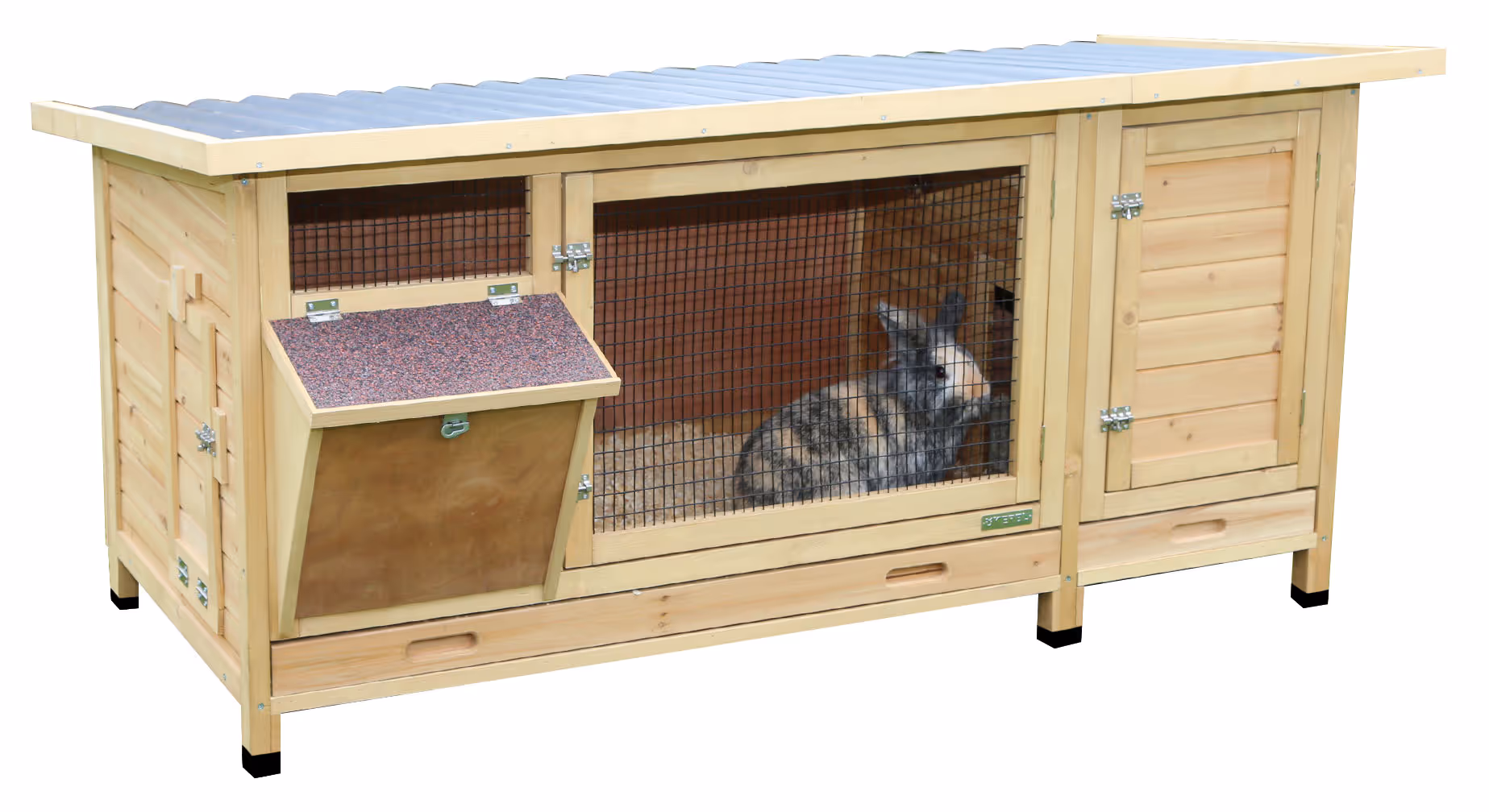 Clapier pour rongeur XXL Vario, 155X76X80cm