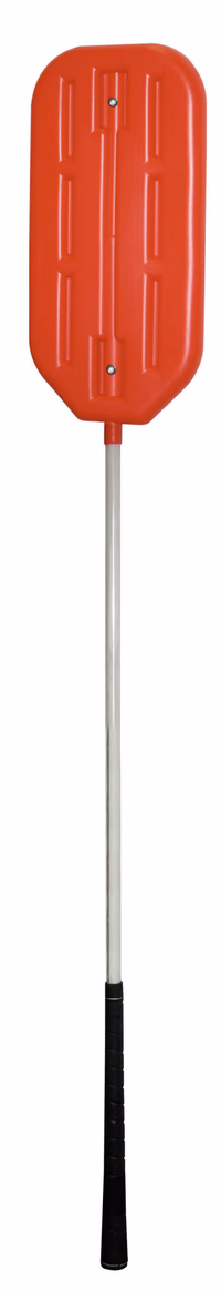 Claquette à porcs rouge 107 cm avec manche fibre de verre