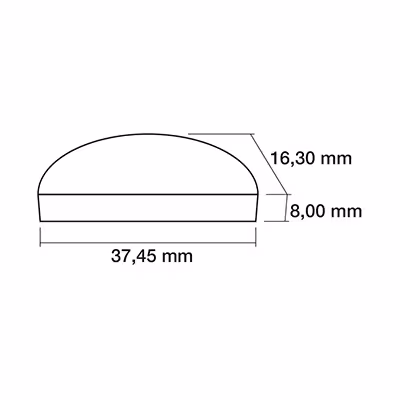 Clavette demi lune pivot de roue - adaptable sur tracteurs Case IH, Ford, Mccormick - ref 83416026