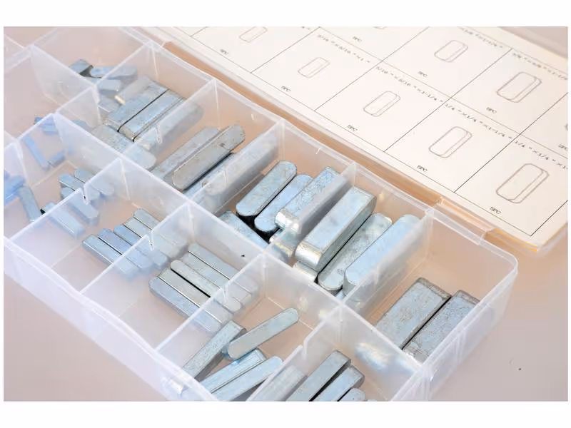 Clavettes parallèles en pouces, 60 pièces Coffret