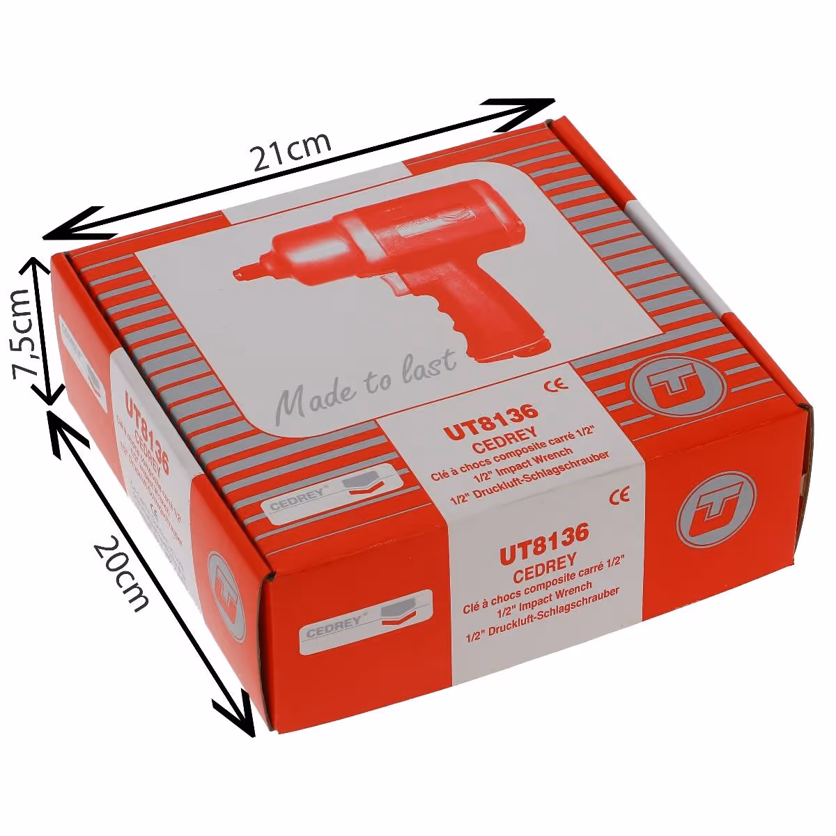 Cle a chocs revolver 1/2'' composite