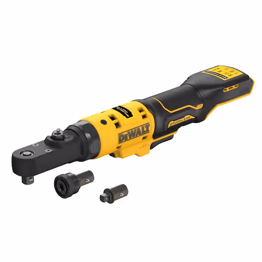 Clé à Cliquet XR 12V Brushless - Couple de 75 Nm, Têtes Interchangeables 1/4", 3/8" et Porte-embout Hexagonal 1/4"