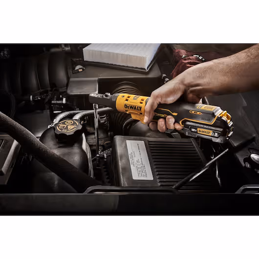 Clé à Cliquet XR 12V Brushless - Couple de 75 Nm, Têtes Interchangeables 1/4", 3/8" et Porte-embout Hexagonal 1/4"
