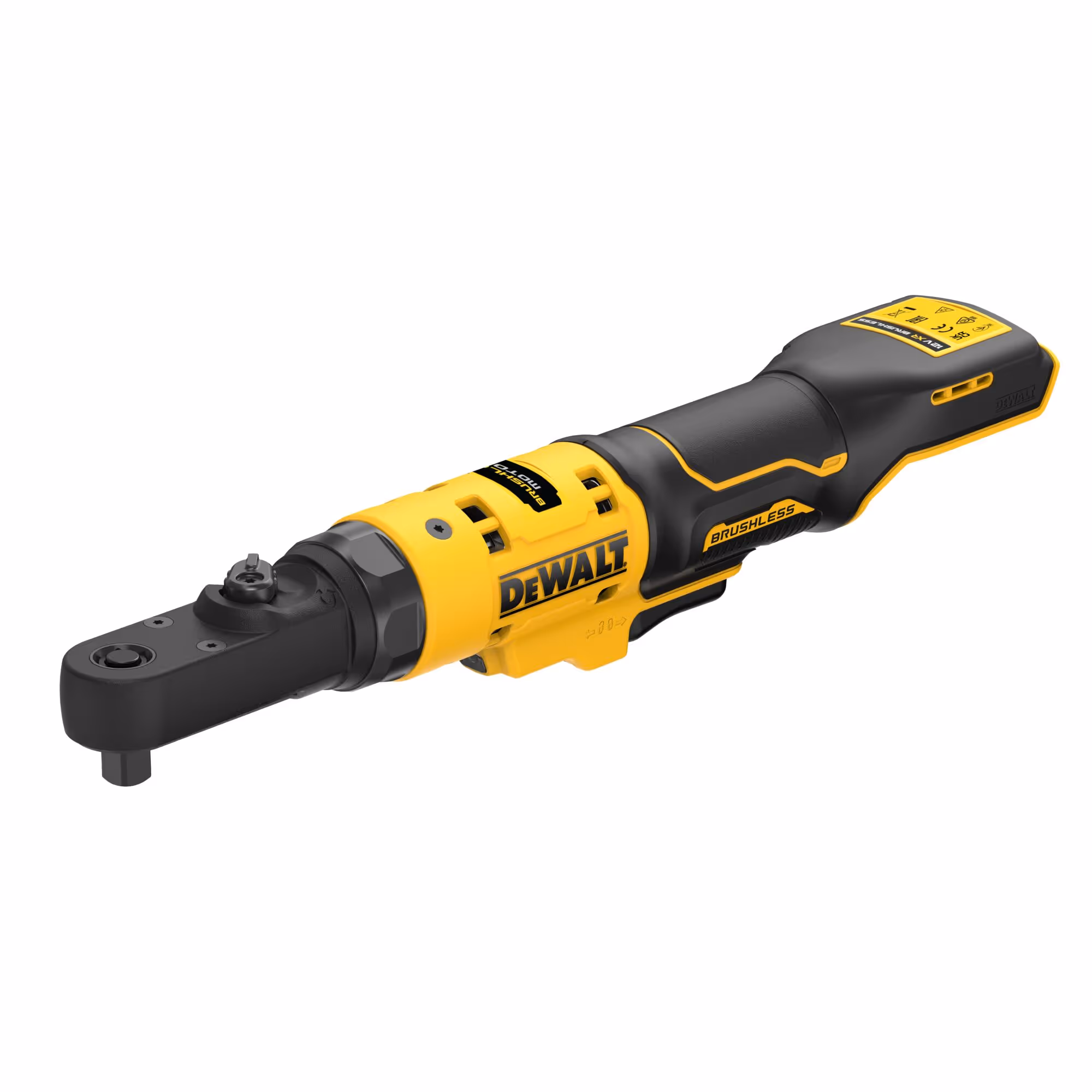 Clé à Cliquet XR 12V Brushless - Couple de 75 Nm, Têtes Interchangeables 1/4", 3/8" et Porte-embout Hexagonal 1/4"