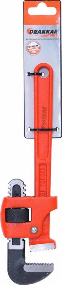 Clé a griffes type stillson 10" / 250 mm sur carte rayonnage