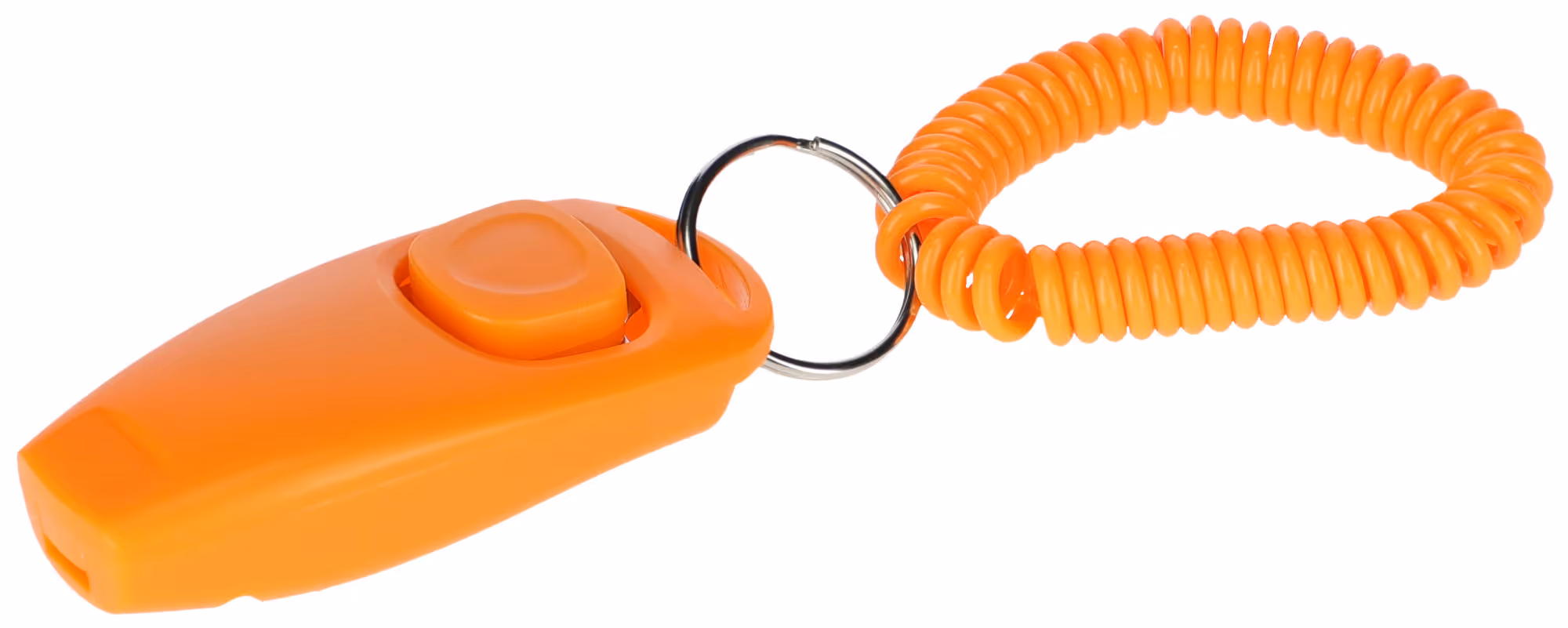 Clicker et sifflet 2en1 orange, 8cm