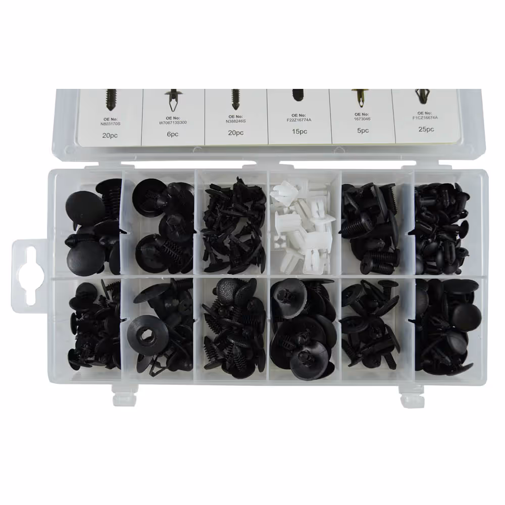 Clips en plastique coffret pour ford 169 pcs