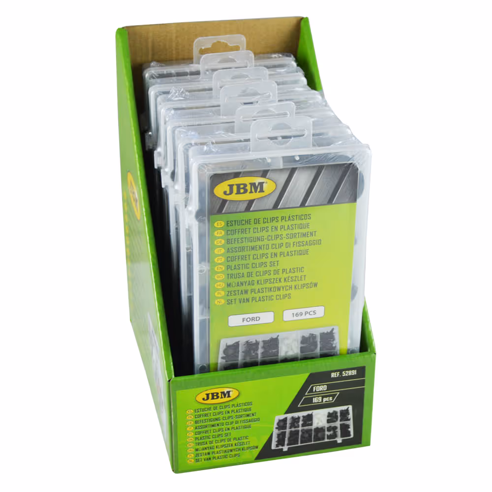 Clips en plastique coffret pour ford 169 pcs