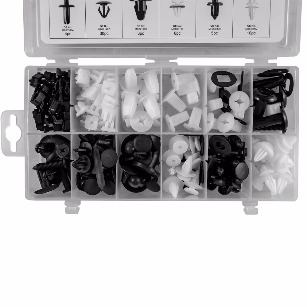 Clips en plastique coffret pour mitsubishi 132 pcs