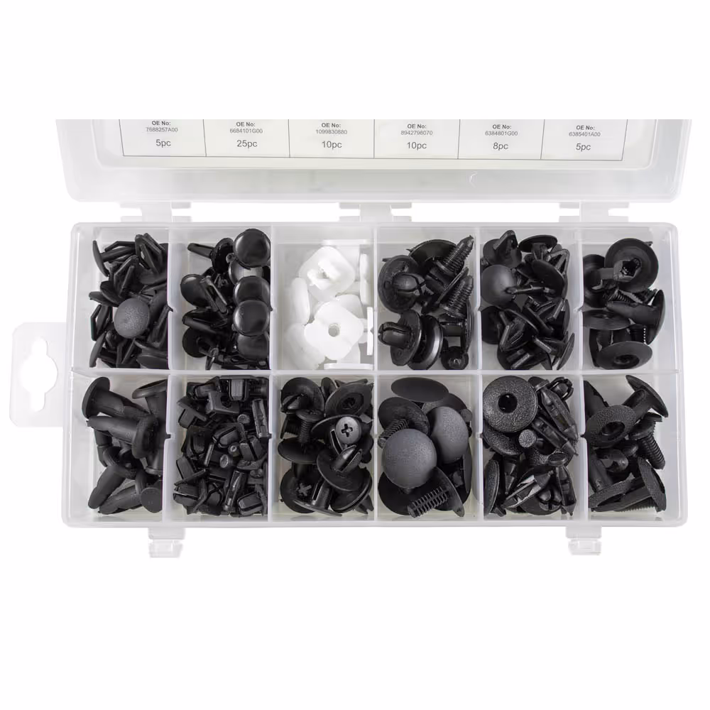 Clips en plastique coffret pour nissan 139 pcs