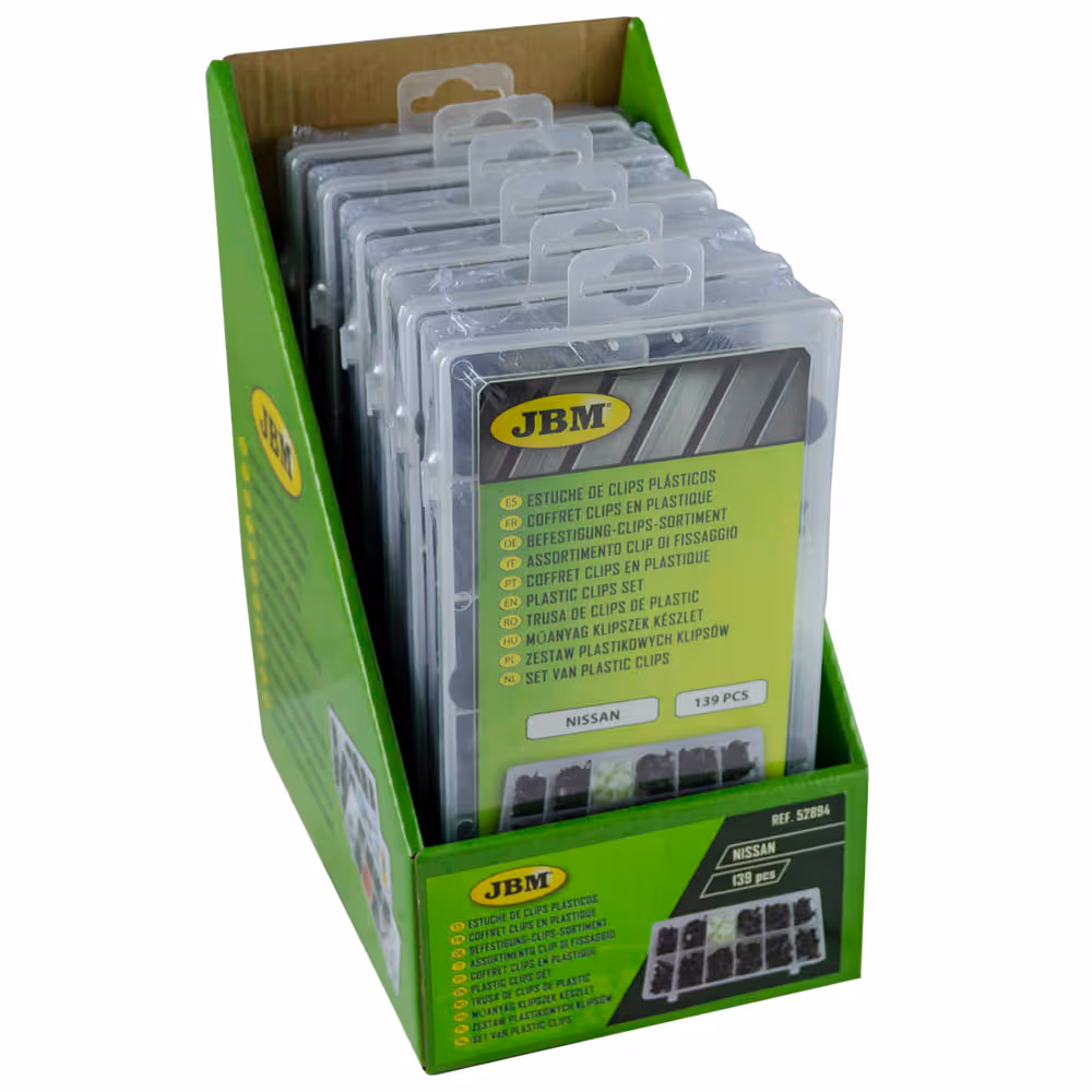 Clips en plastique coffret pour nissan 139 pcs