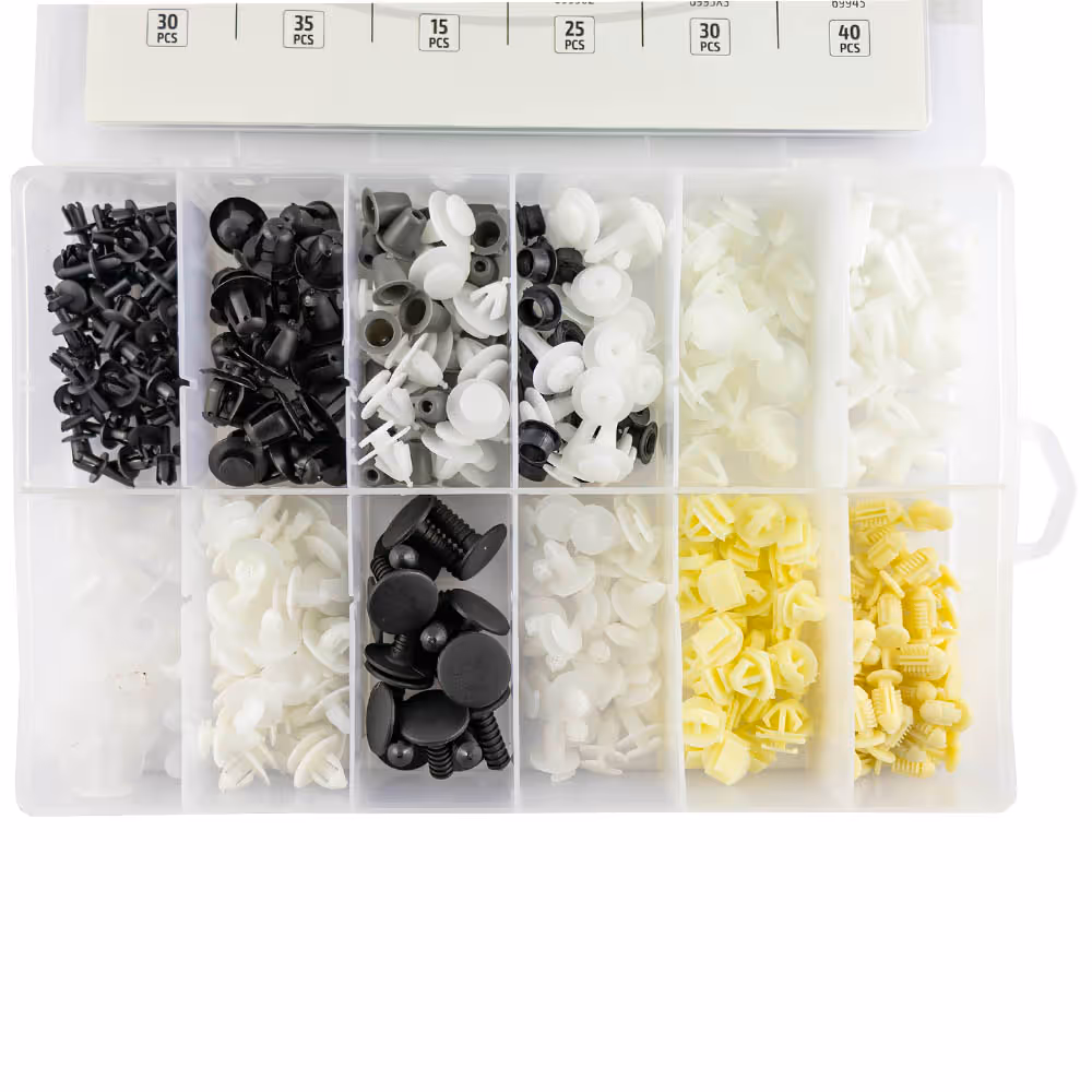 Clips en plastique coffret pour peugeot / citroen 345 pcs