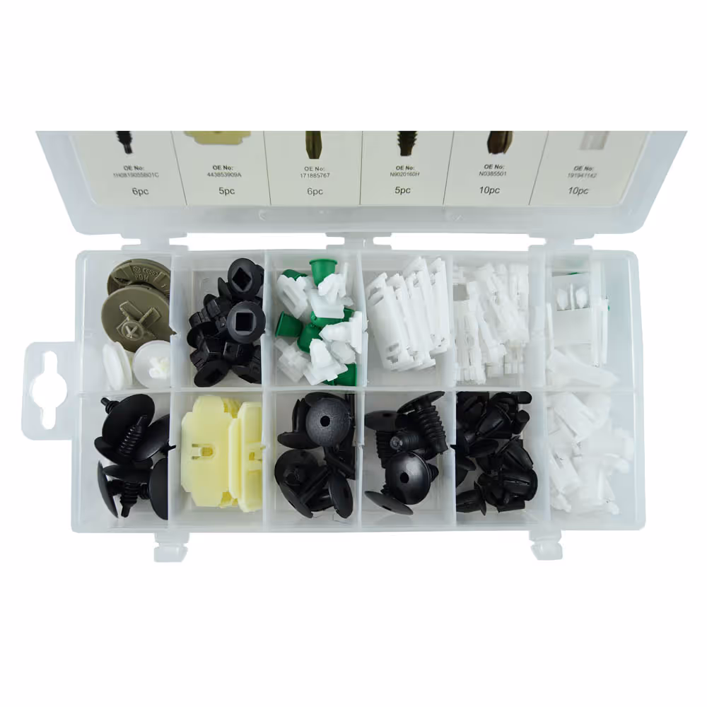 Clips en plastique coffret pour volkswagen 85 pcs