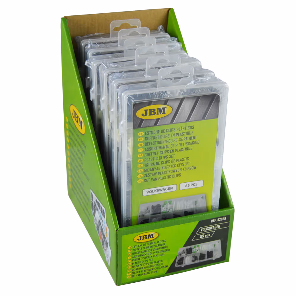 Clips en plastique coffret pour volkswagen 85 pcs