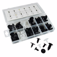 Clips en plastique universel coffret 128 pcs