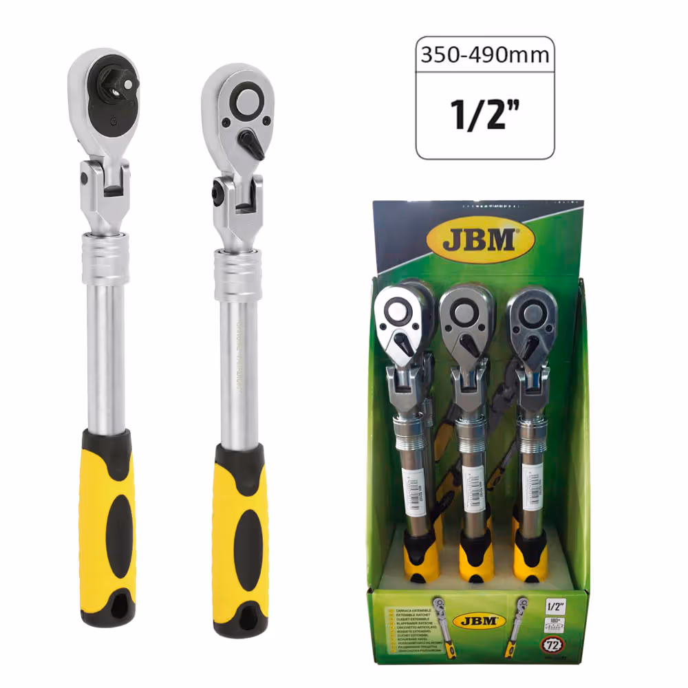Cliquet articulé extensible 72 dents de 1/2