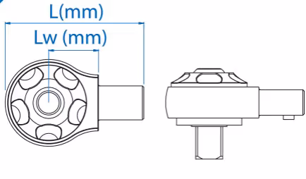 Cliquet en 9x12 1/4" L:46mm