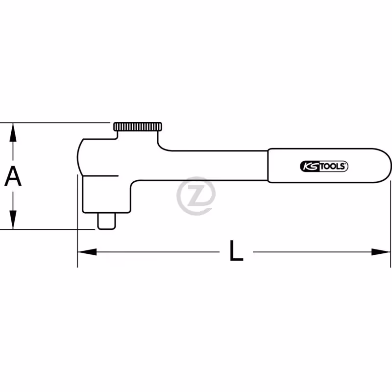 Cliquet isolé 1/2"", 32 dents
