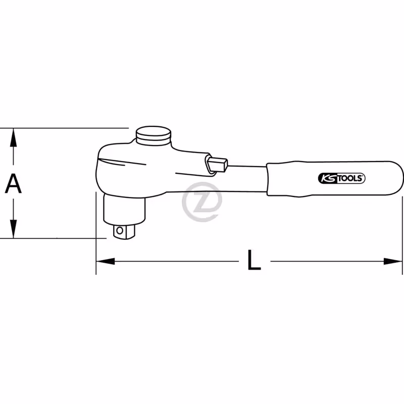 Cliquet isolé 3/8"", 32 dents