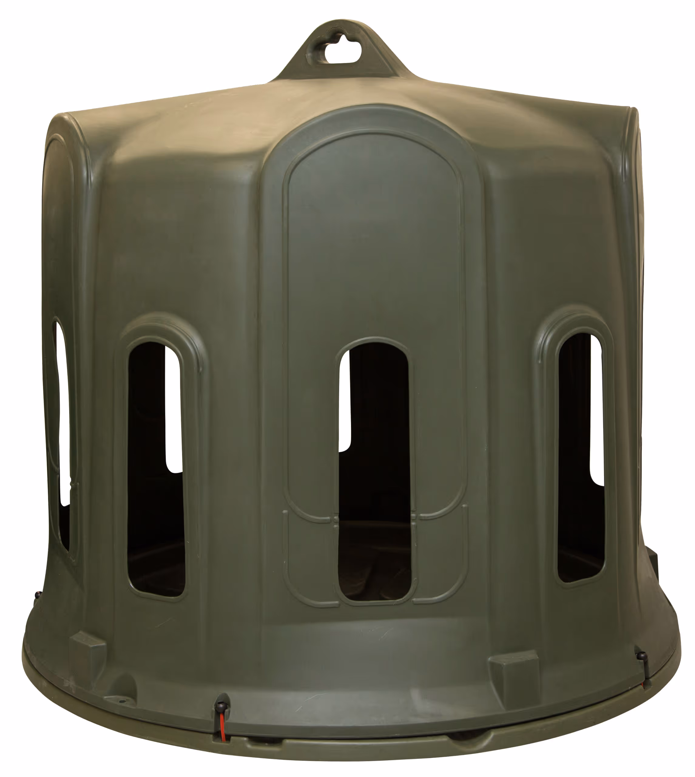 Cloche à foin, balle ronde ovins, caprins, veaux, poneys