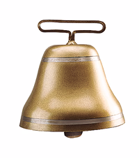 Cloche vache ronde - Ukal - Acier Ø145 mm passant 82 mm