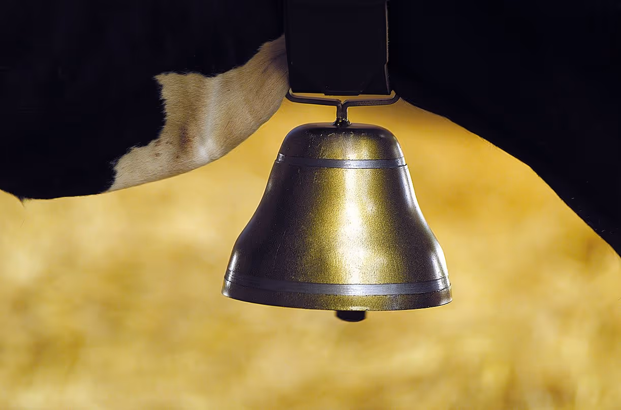 Cloche vache ronde - Ukal - Acier 105 mm  H76mm