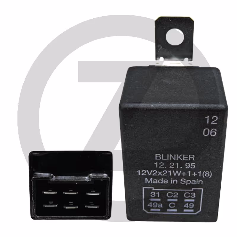 Cobo Centrale clignotante, électronique - 12 V, 6 connexions à fiches plates