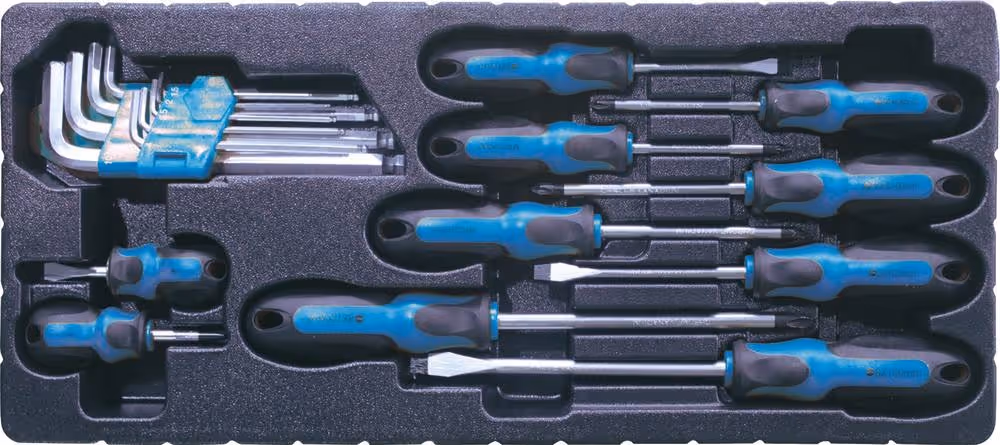 Coffre a outils Stilker 3 tiroirs + 108 outils Origine