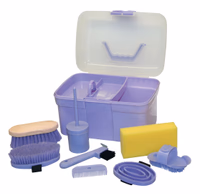 Coffre de pansage complet lilas, enfant