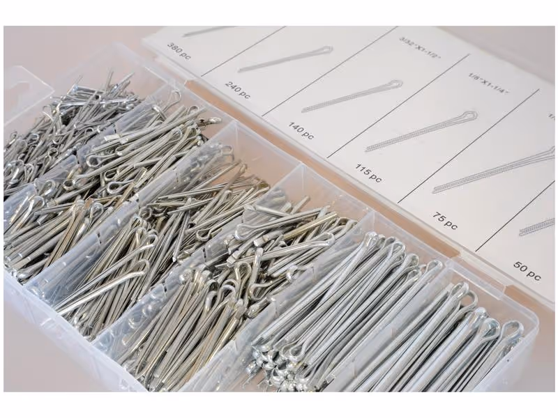 Coffret 1000 pièces Goupilles fendues 1.6 - 4 x 25 - 64mm