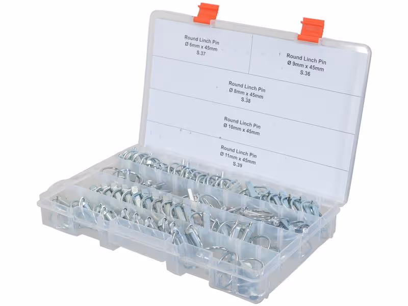 Coffret 120 pièces Goupille clip, 6, 8, 9, 10, 11mm