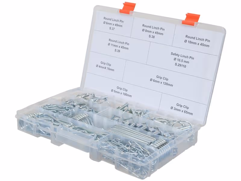 Coffret 159 pièces Clips & béta assorties