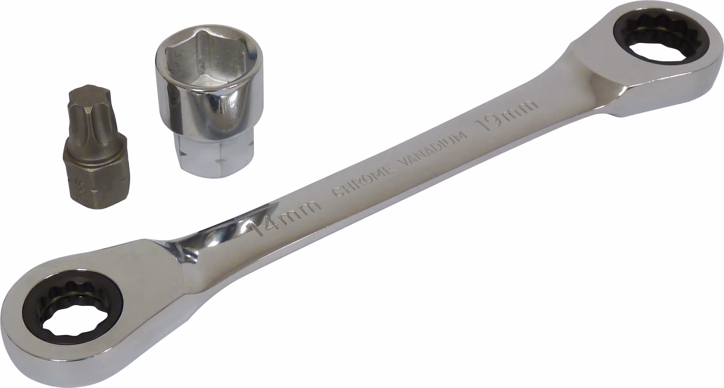 Coffret 36 douilles et embouts torx. + cle a cliquet