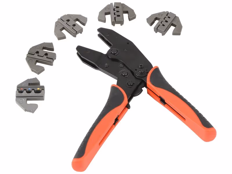 Coffret avec une pince à sertir et embouts interchangeables, Superseal, DT, 7 pièces