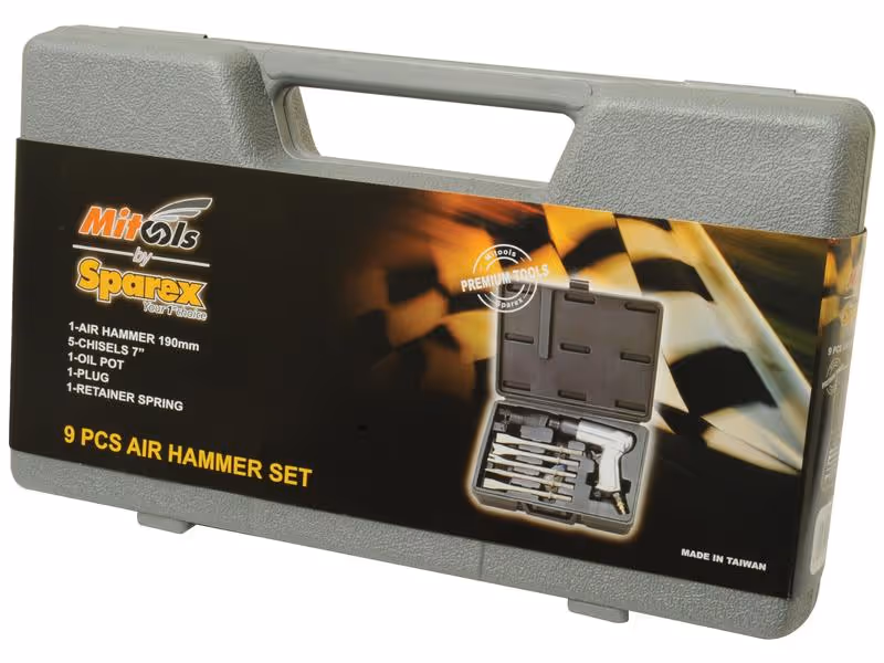 Coffret Burin Pneumatique (9 pièces)