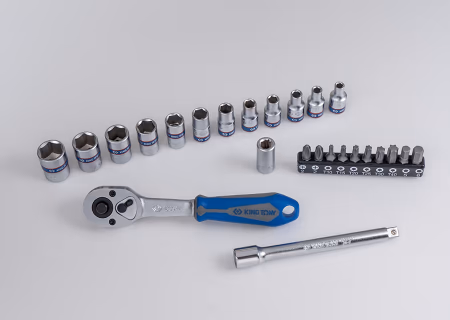 Coffret cliquet 1/4" douilles embouts