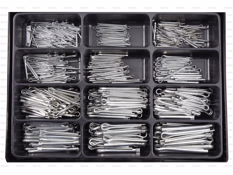Coffret Compak de 510 pièces Goupilles fendues 2.5 - 8 x 20 - 63mm