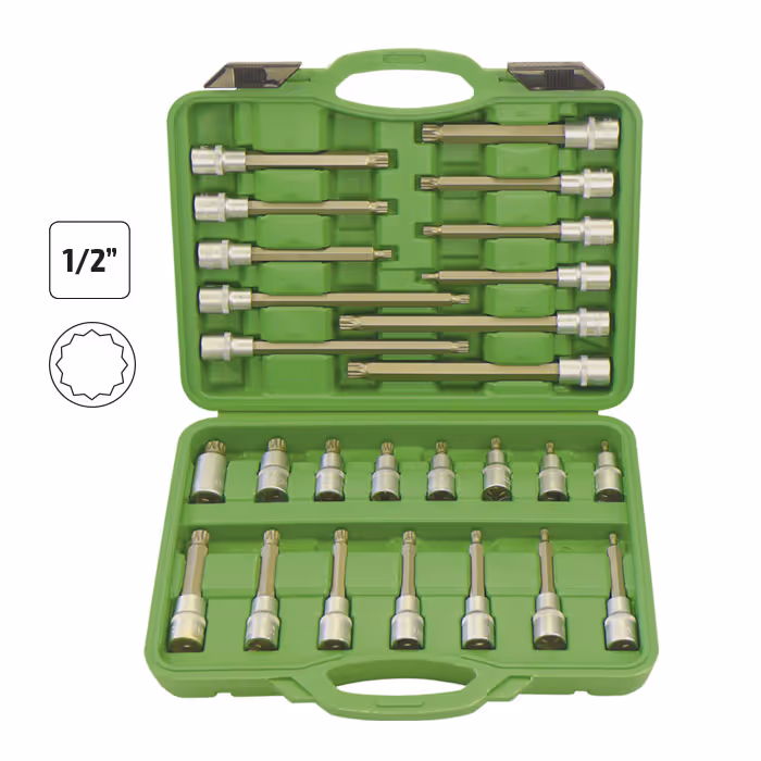 Coffret d'embouts 12 pans 26 pièces